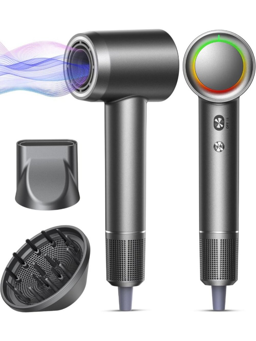 High-Speed Hair Dryer, Fast Drying, 500M Negative Ions, Smooth & Frizz-Free